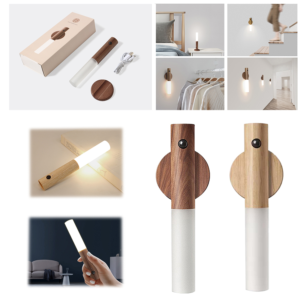 Lampada portatile senza fili con sensore di movimento automatico