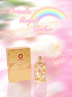 Orientica Royal Amber EDP 2,7 oz – Profumo unisex ambrato, vanigliato, legnoso, di lunga durata, regalo di lusso per Natale e festività 