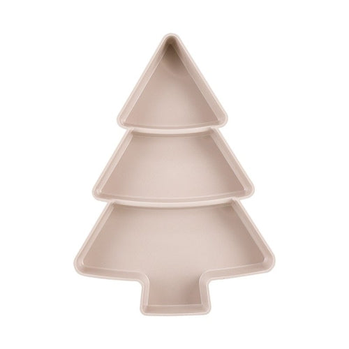 4 piatti in ceramica a forma di albero di Natale 
