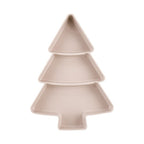 4 piatti in ceramica a forma di albero di Natale 