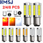 XMJS 2 pezzi Lampadina LED per auto P21W 1156 BA15S P21/5W BAY15D 1157 12V 7000K Bianco Indicatore di direzione Freno Backup Retromarcia Luci di parcheggio Lampade 