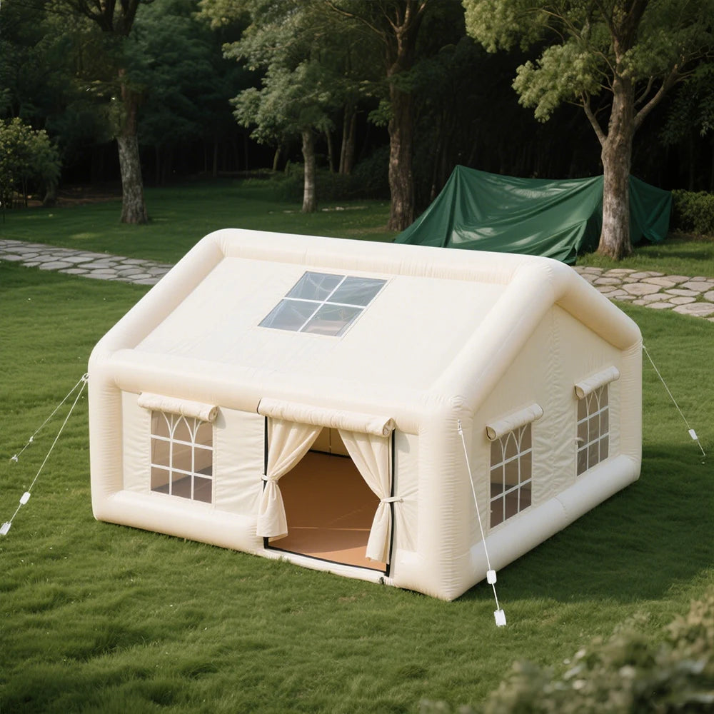Tenda da campeggio gonfiabile di lusso e confortevole, tessuto Oxford di alta qualità, ampio spazio per avventure all'aperto in famiglia 