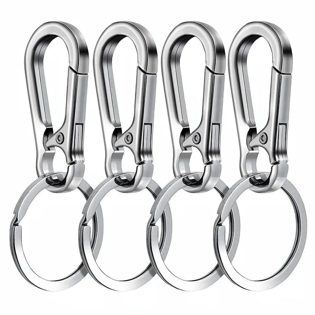 4 pezzi portachiavi con moschettone in metallo a forma di moschettone portachiavi portachiavi clip gancio porta organizzatore per chiavi auto Finder f 