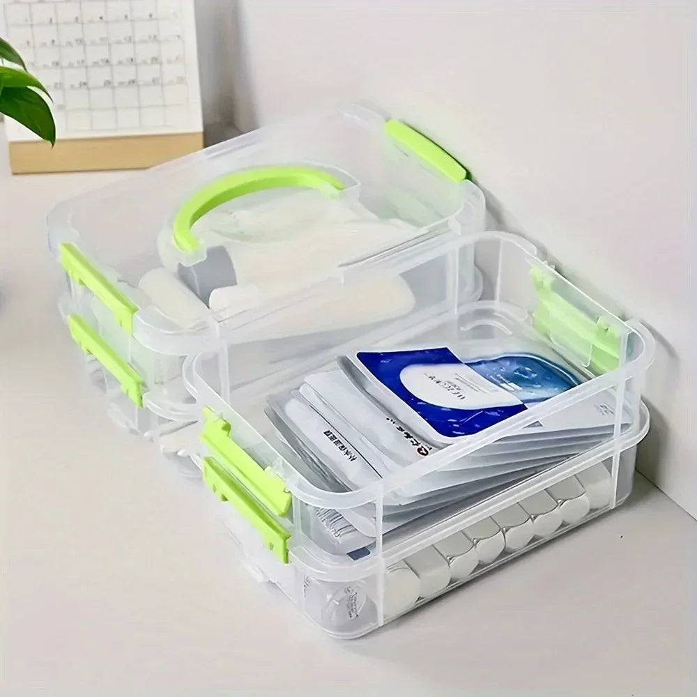 Scatola portaoggetti per blocchi di costruzione, strumento di visibilità trasparente, scatole di classificazione, cassetto a griglia a prova di umidità, cofanetto portaoggetti impilabile 