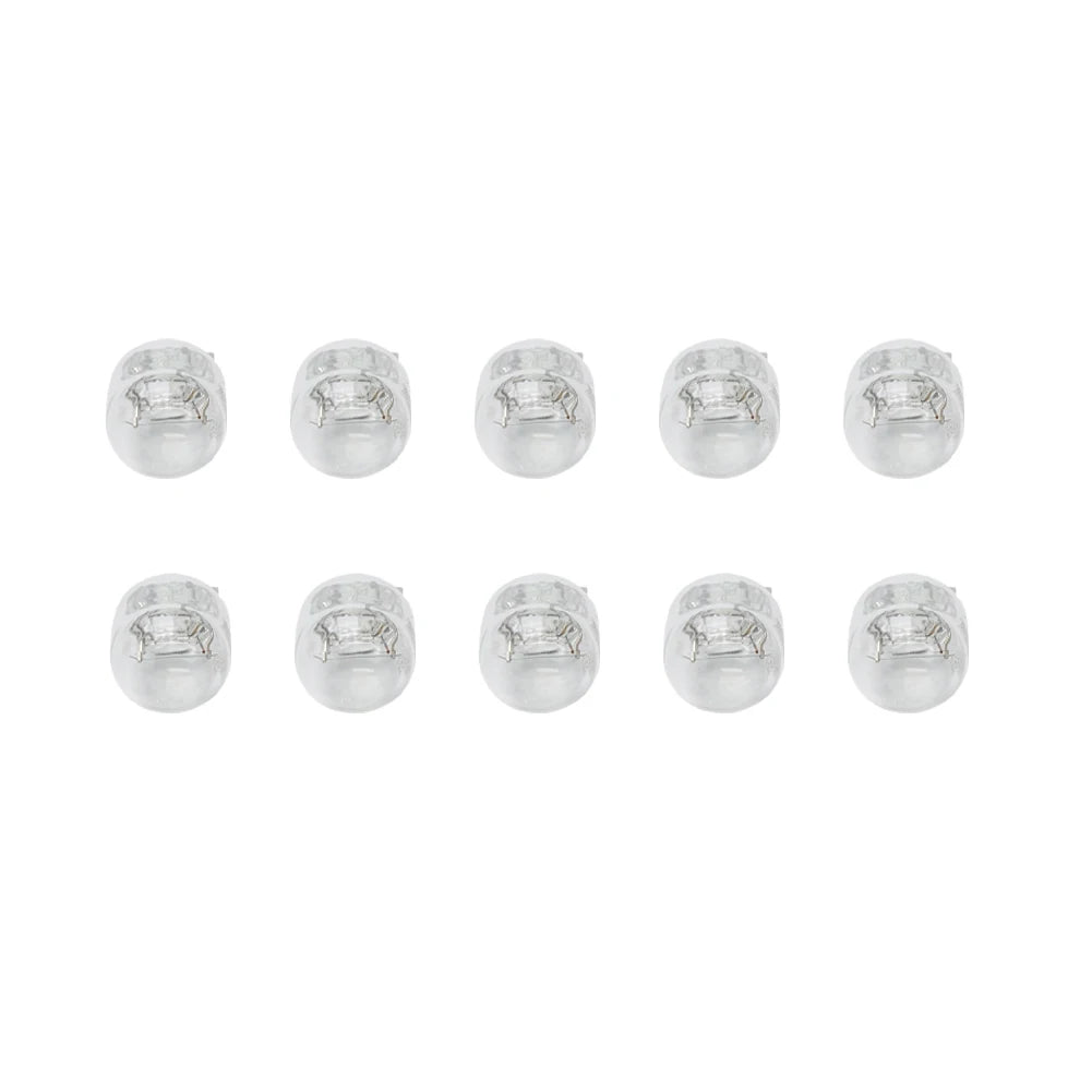 1 set di lampadine di ricambio per fanali posteriori, indicatori di direzione, stop e freni in vetro al quarzo trasparente da 12 V 580 7443 7440 T20 W21/5W, lampada alogena per auto 