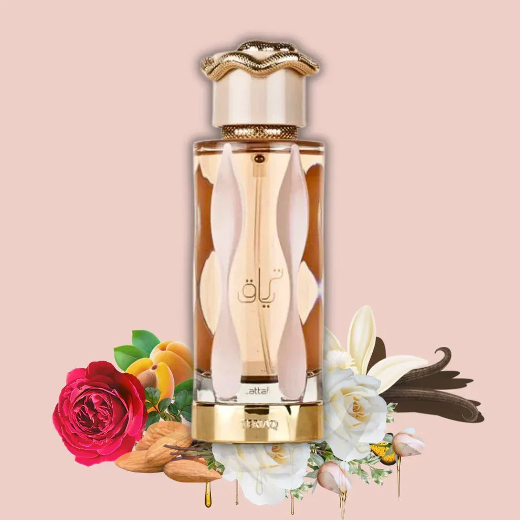 Lattafa Teriaq EDP 3,4 oz / 100 ml – Profumo unisex all'ambra e oud di lunga durata, regalo per Natale, Ringraziamento, Halloween 