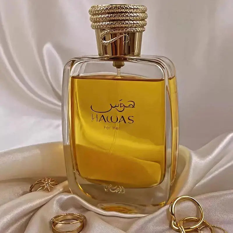 Rasasi Hawas perfume spray, 3.4oz/100ml sweet floral fruity lasting perfume, perfect holiday gift
