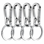 4 pezzi portachiavi con moschettone in metallo a forma di moschettone portachiavi portachiavi clip gancio porta organizzatore per chiavi auto Finder f 