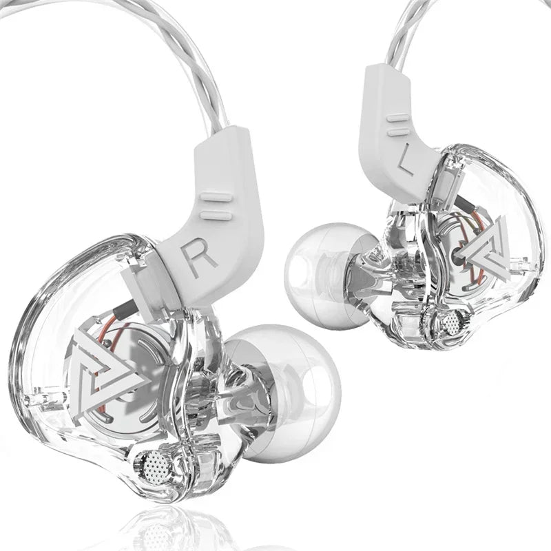 NUOVI auricolari cablati HiFi QKZ AK6 con driver in rame, cuffie sportive da corsa da 3,5 mm, auricolari stereo bassi, auricolari musicali in-ear con microfono 