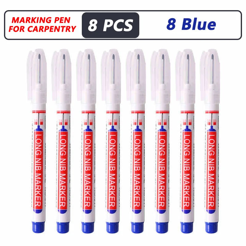 1-40 pezzi 20 mm foro profondo pennarello a punta lunga per penna perforatrice per metallo impermeabile bagno lavorazione del legno decorazione multiuso 