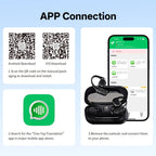 Auricolari traduttori AI MSAI T23 138 lingue App di traduzione multilingue Bluetooth a bassa latenza Traduzione offline in tempo reale