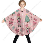 Maglione con coperta in flanella, felpa oversize con cappuccio e tasche a tema natalizio Schiaccianoci, per bambini e adolescenti 