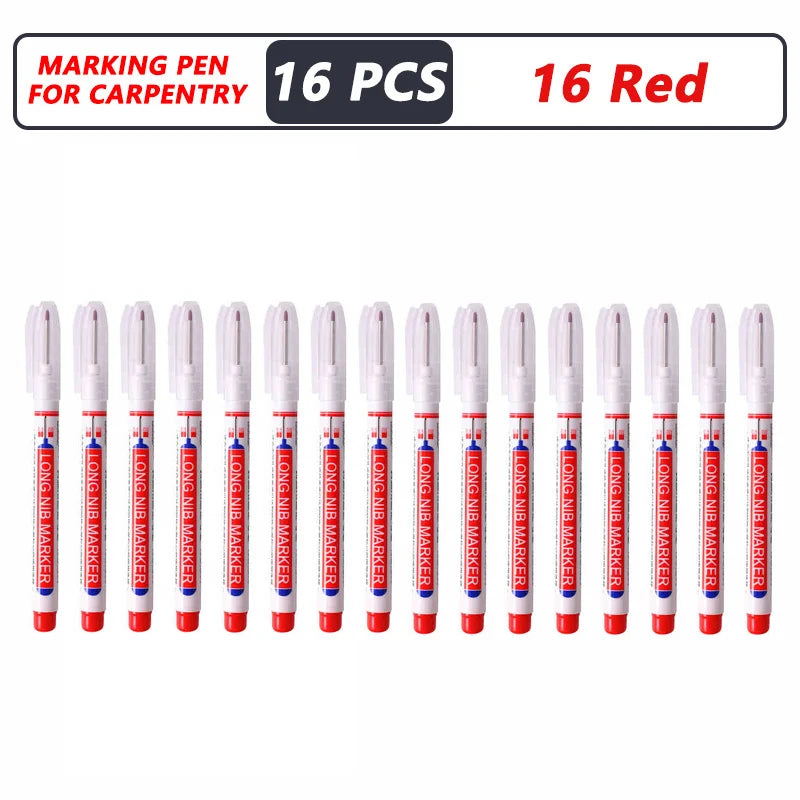 1-40 pezzi 20 mm foro profondo pennarello a punta lunga per penna perforatrice per metallo impermeabile bagno lavorazione del legno decorazione multiuso 