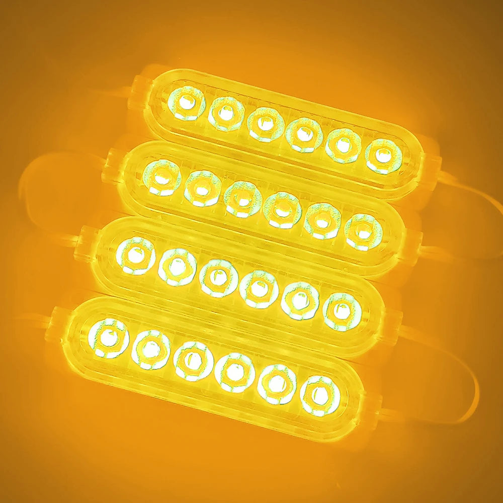 4/10 pezzi 24 V LED modulo luce di segnalazione per camion griglia luci per auto rimorchio furgone SUV indicatore lampeggiante lampadina pubblicitaria