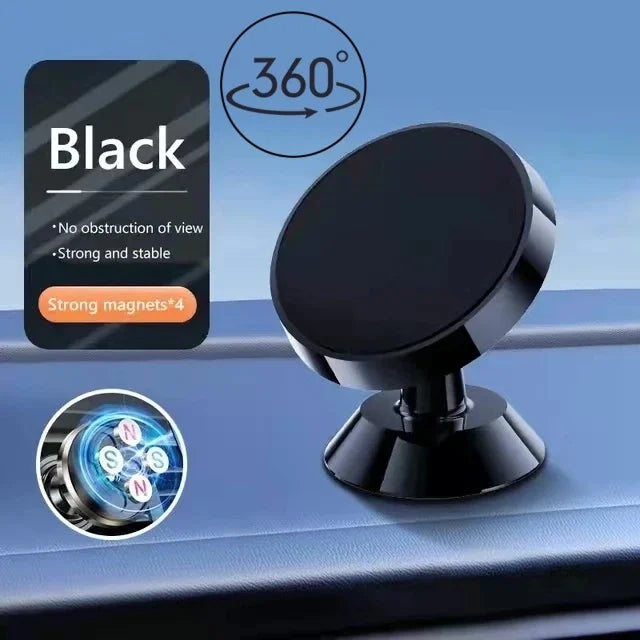 Supporto magnetico per auto per telefono, supporto universale per auto per iPhone, Xiaomi, Huawei, Samsung, adesivo magnetico per auto montato a parete sul cruscotto 