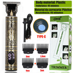 New Retro T9 Hair Clipper For Men, Electric Shaver, Rechargeable Hair Clipper, Portable Cordless Beard Trimmer