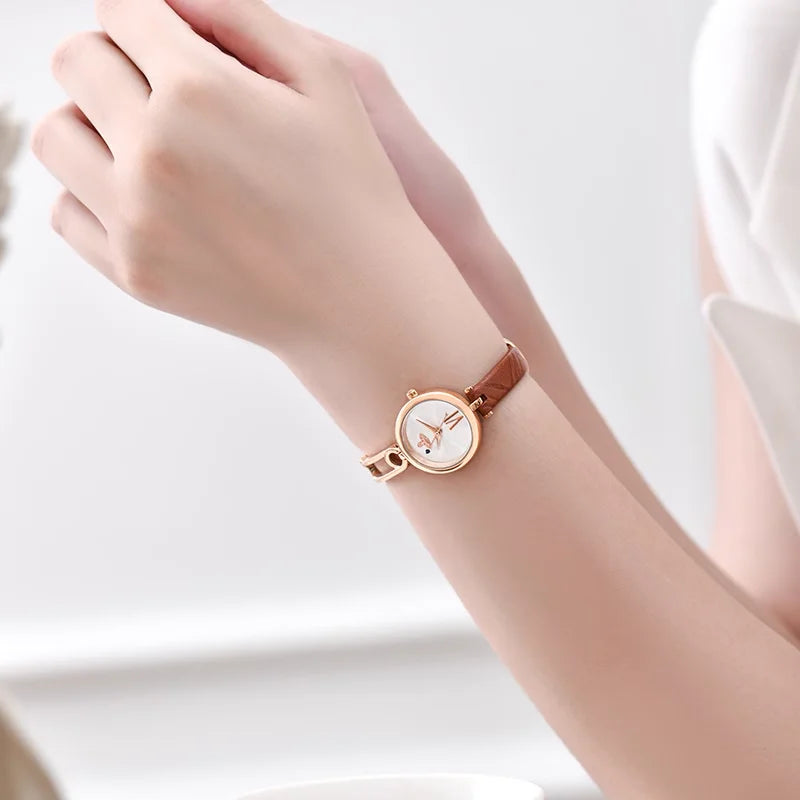 Vivienne Westwood Orologio da donna elegante e raffinato con cinturino in pelle marrone 