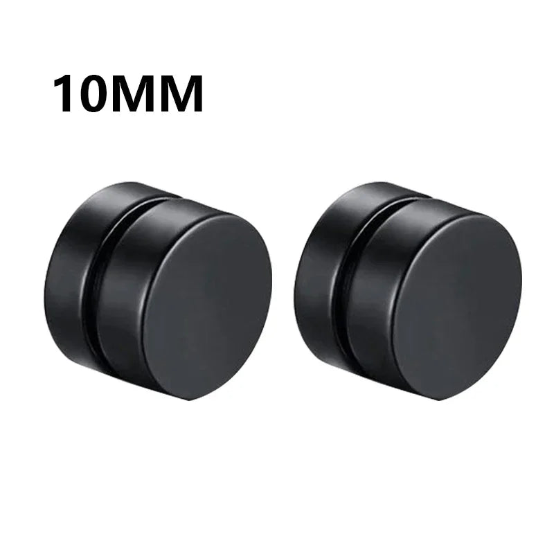 1-12 paia di orecchini a bottone magnetici alla moda, orecchini finti non piercing, regalo per uomo e donna. 