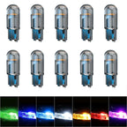 10 pezzi W5W LED T10 luce auto COB vetro 6000K bianco auto automobili luce targa cupola lettura DRL lampadina stile 12V 
