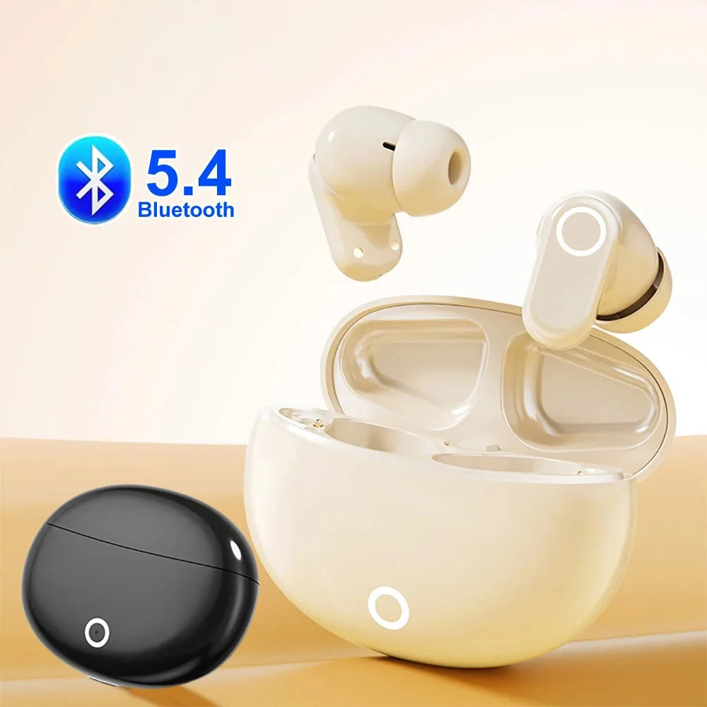 Nuove cuffie auricolari wireless in-ear Bluetooth 5.4, suono stereo HiFi, microfono integrato, cuffie con riduzione del rumore ENC per iPhone 