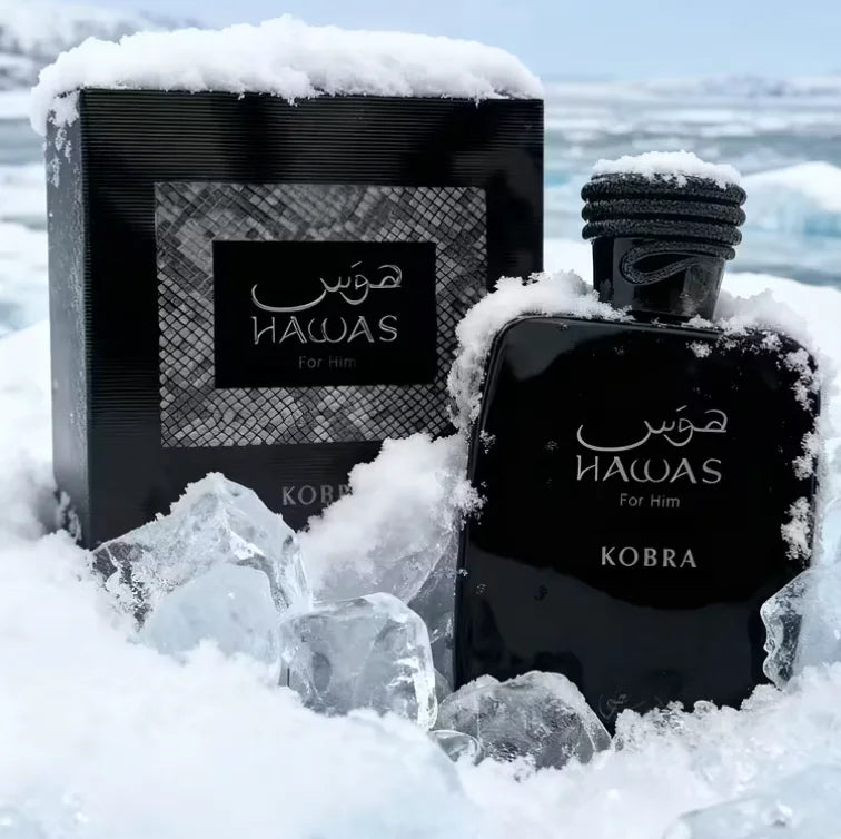 Profumo da uomo RASASI Hawas kobra, 100 ml (3,4 oz), fragranza persistente, adatto a qualsiasi occasione, regalo perfetto per le feste 