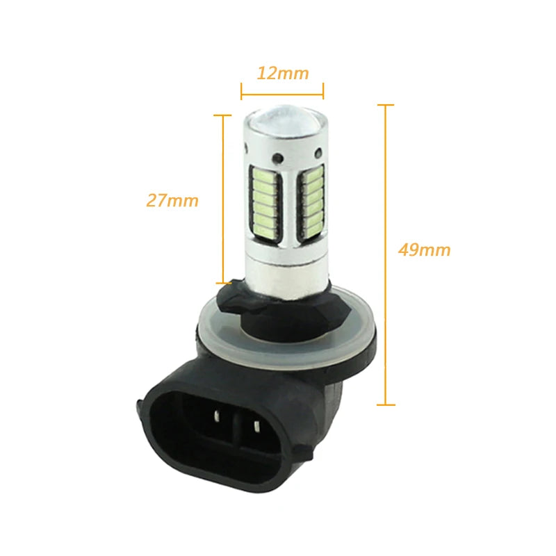 2x 881 H27 H27W/2 Lampadina a LED super luminosa Fendinebbia per auto Luce diurna per moto Lampada per auto Lampadine di ricambio per auto 