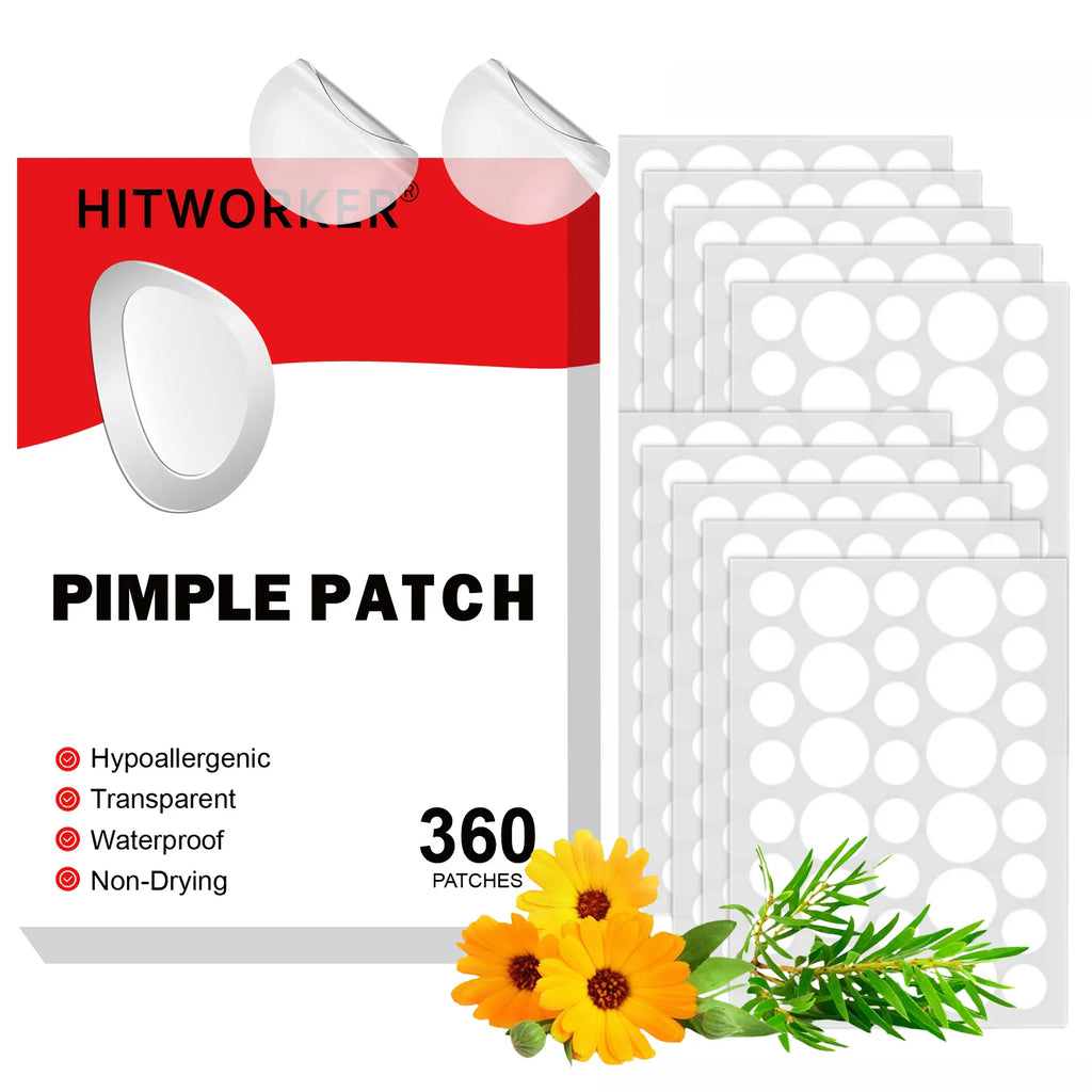 Cerotti per l'acne da 360 pezzi, coprono brufoli e acne, cerotti per brufoli e macchie, adesivi per il viso e la pelle 
