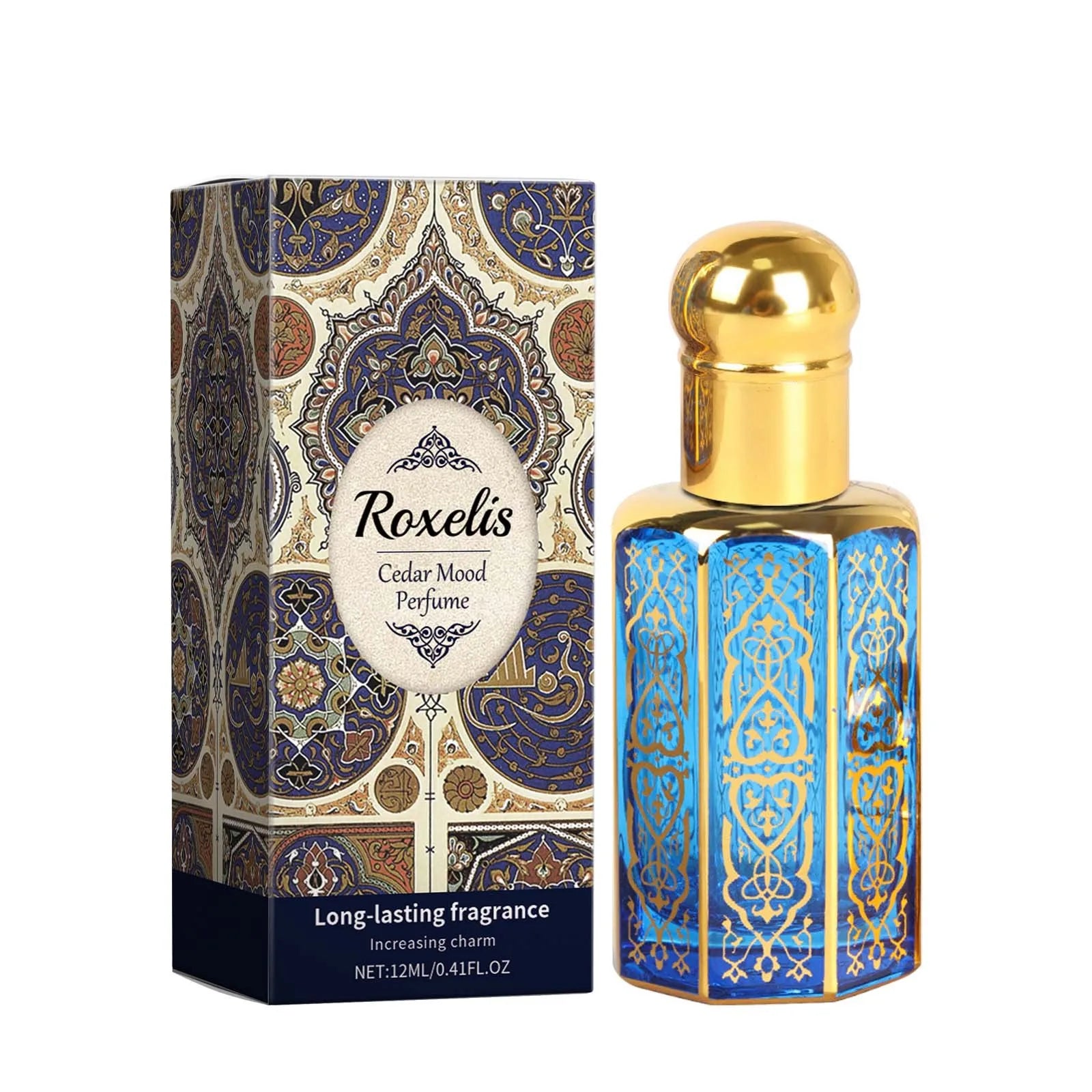 Profumo floreale da 12 ml, vaniglia, cedro, rosa, profumo a lunga durata, spray di profumo di lusso, profumo arabo, profumo per donna. 