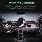 Supporto magnetico per auto per telefono, supporto universale per auto per iPhone, Xiaomi, Huawei, Samsung, adesivo magnetico per auto montato a parete sul cruscotto 