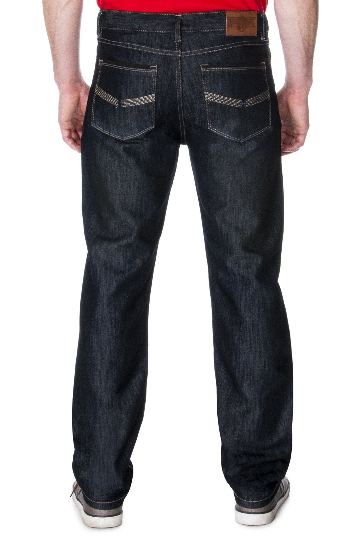 65 MCMLXV Jeans da uomo in denim premium lavaggio scuro