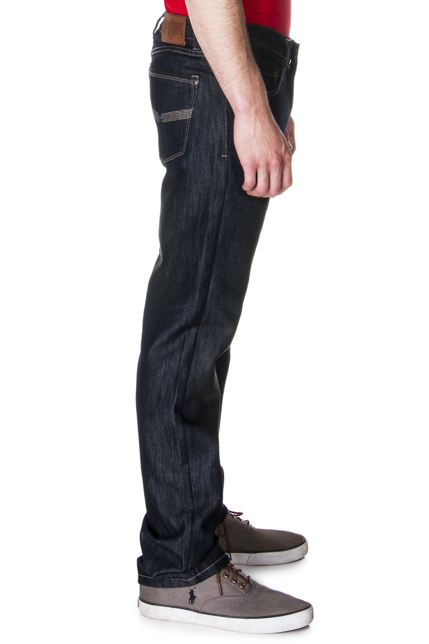 65 MCMLXV Jeans da uomo in denim premium lavaggio scuro