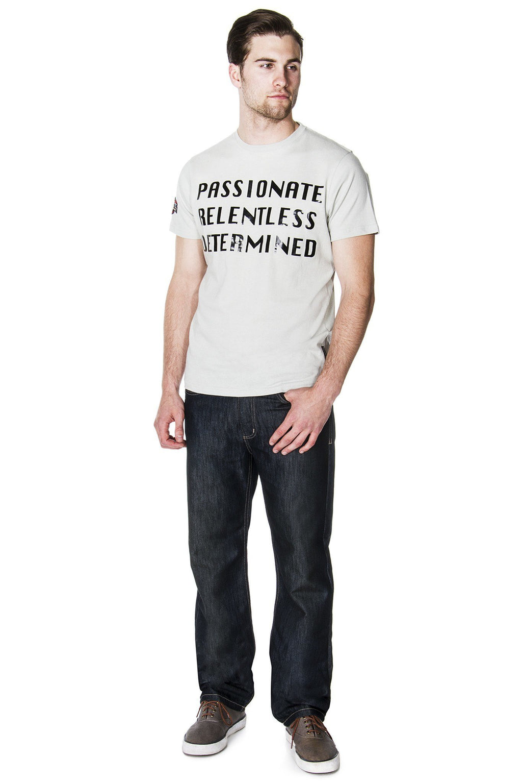 65 MCMLXV Jeans da uomo in denim premium lavaggio scuro
