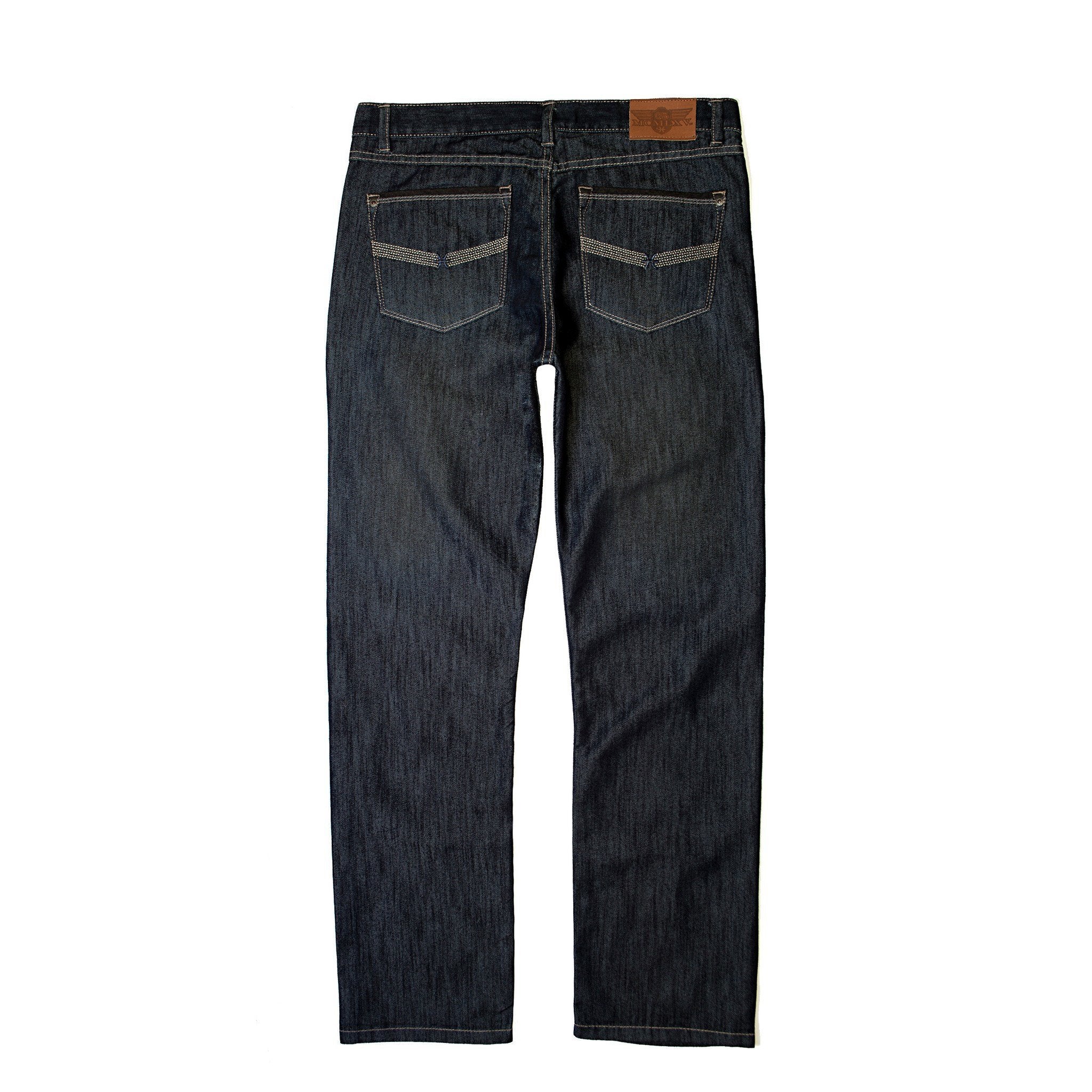 65 MCMLXV Jeans da uomo in denim premium lavaggio scuro