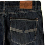 65 MCMLXV Jeans da uomo in denim premium lavaggio scuro