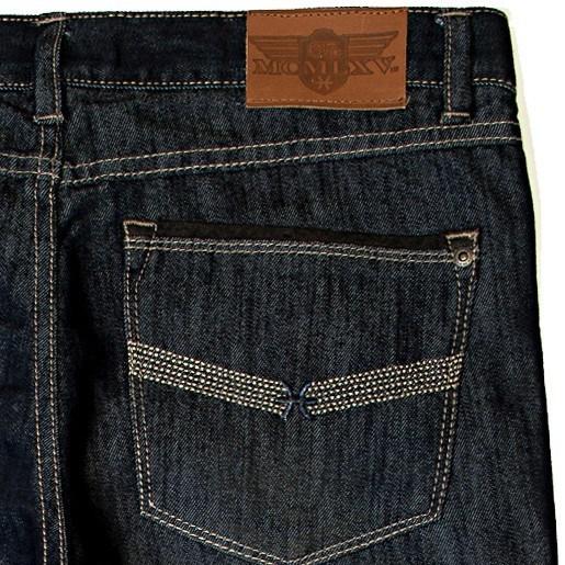 65 MCMLXV Jeans da uomo in denim premium lavaggio scuro