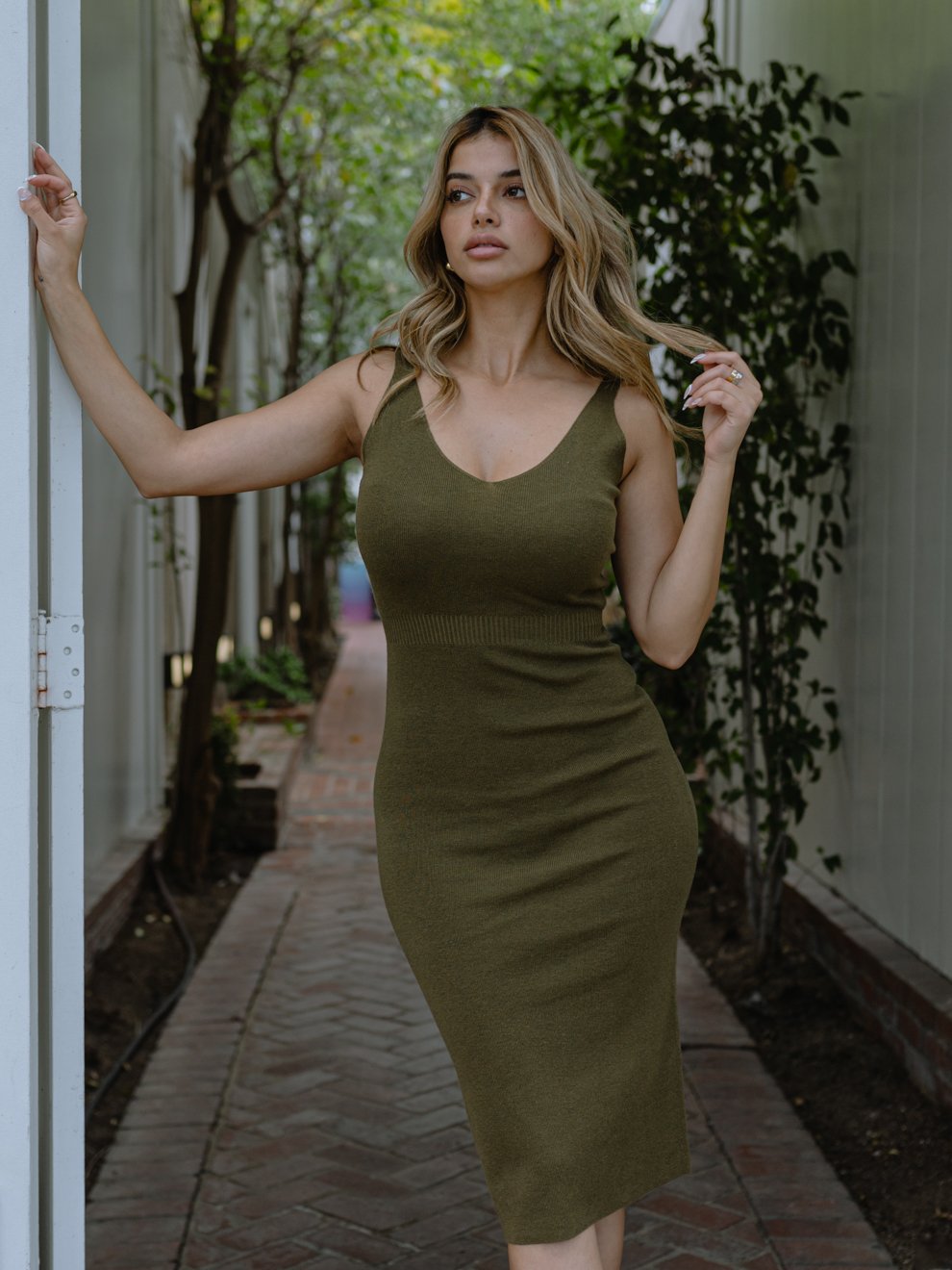 Abito midi in maglia Uptown