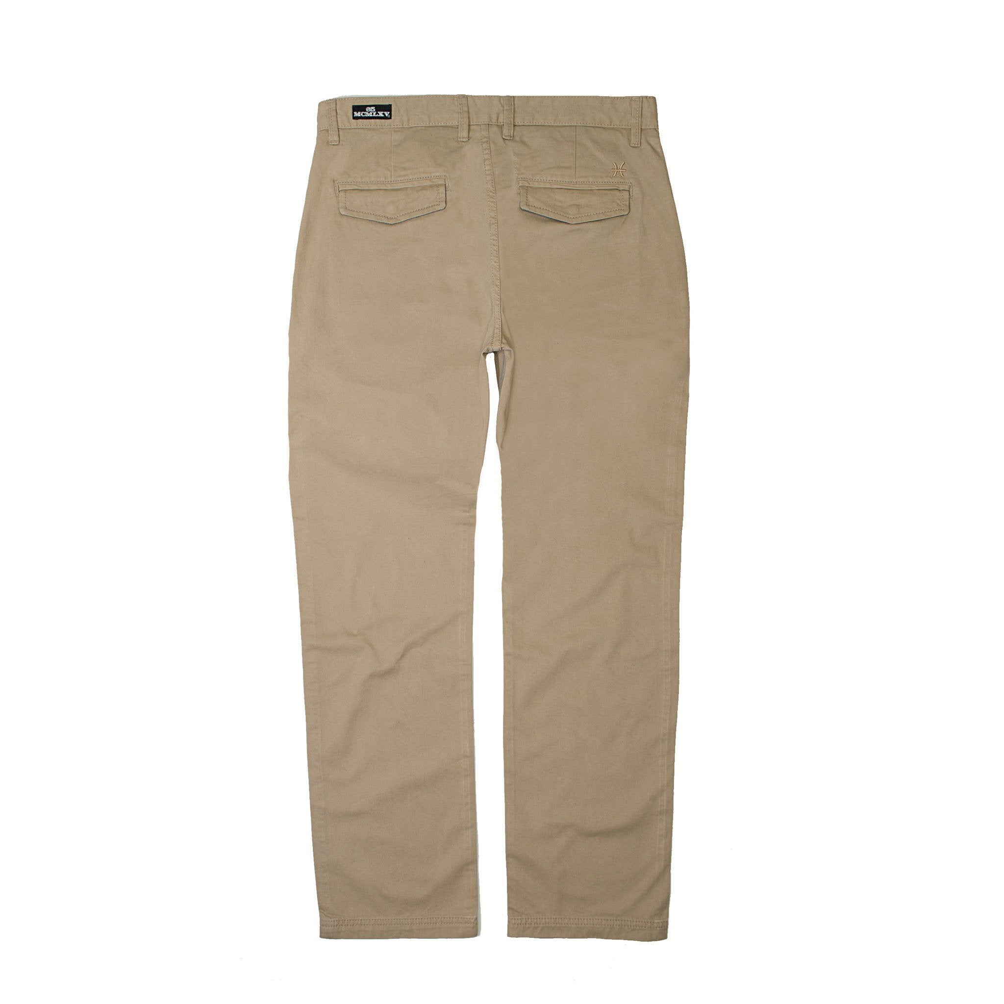 65 MCMLXV Pantaloni chino color cachi da uomo