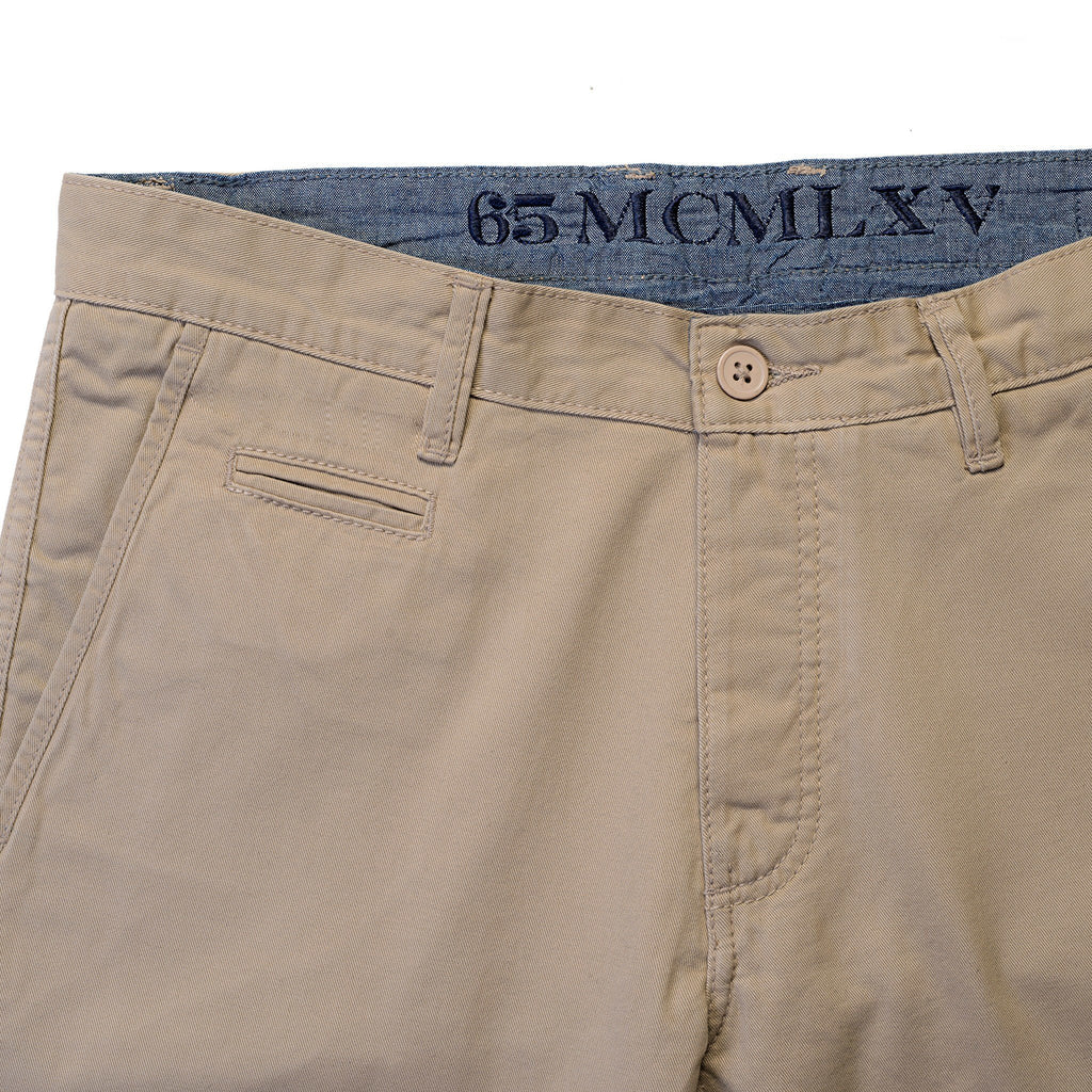 65 MCMLXV Pantaloni chino color cachi da uomo
