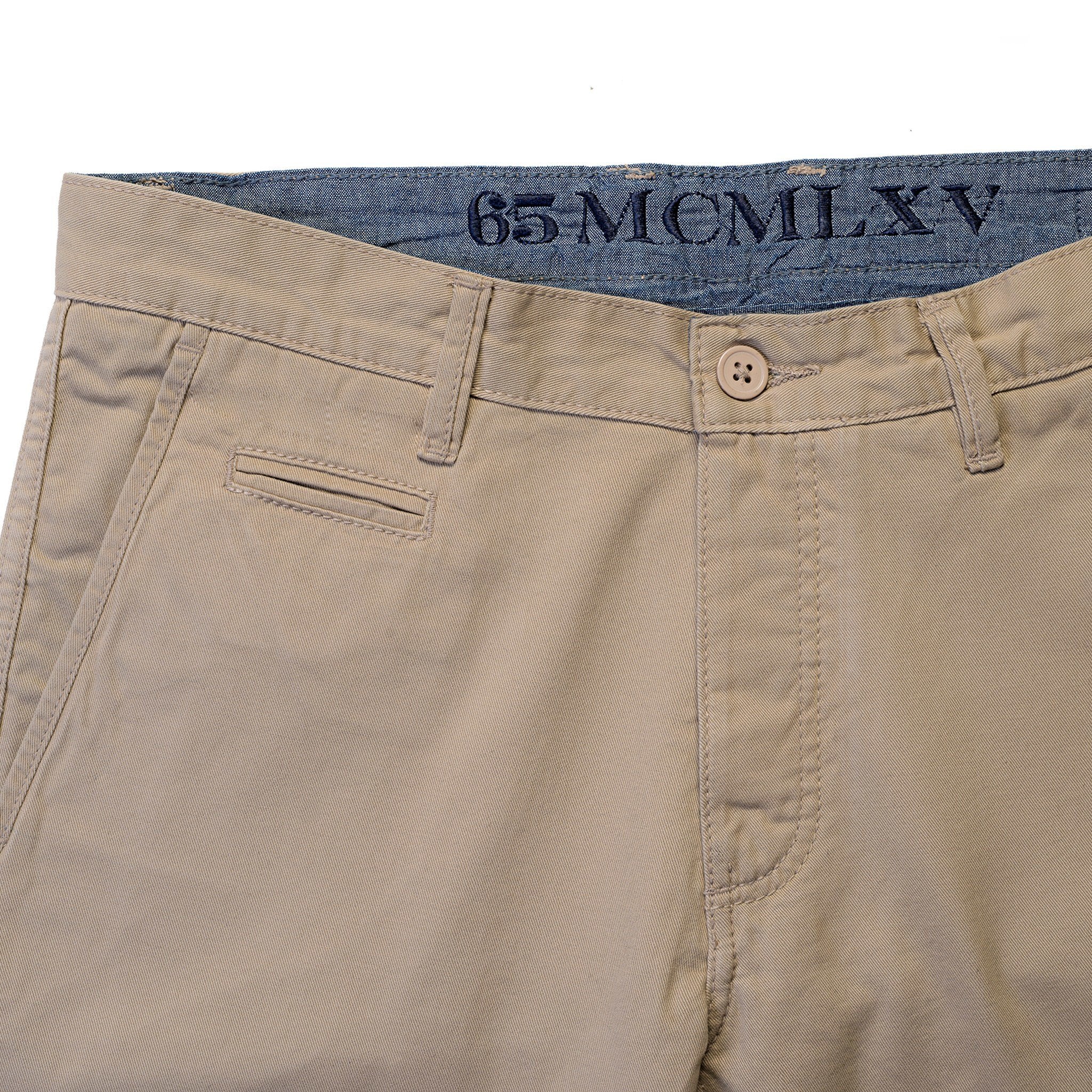 65 MCMLXV Pantaloni chino color cachi da uomo