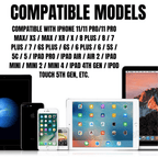 Confezione da 2 cavi per caricabatterie XL da 10 piedi compatibili con iPhone