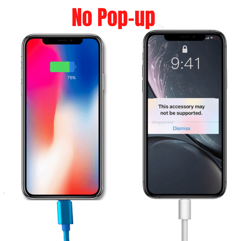 Confezione da 2 cavi per caricabatterie XL da 10 piedi compatibili con iPhone