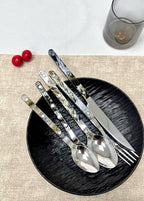 Set di 10 posate moderne ed eleganti in stile Terra - Posate in stile bistrot