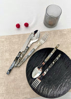 Set di 10 posate moderne ed eleganti in stile Terra - Posate in stile bistrot