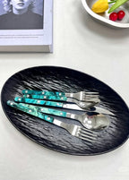 Set di 10 posate moderne ed eleganti in stile Terra - Posate in stile bistrot