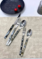 Set di 10 posate moderne ed eleganti in stile Terra - Posate in stile bistrot