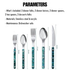 Set di 10 posate moderne ed eleganti in stile Terra - Posate in stile bistrot