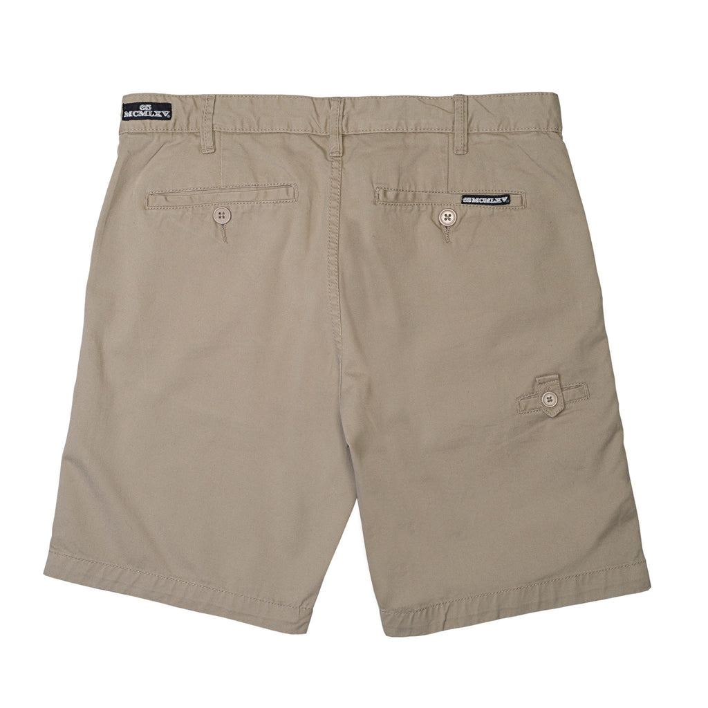 65 MCMLXV Pantaloncini chino color cachi da uomo